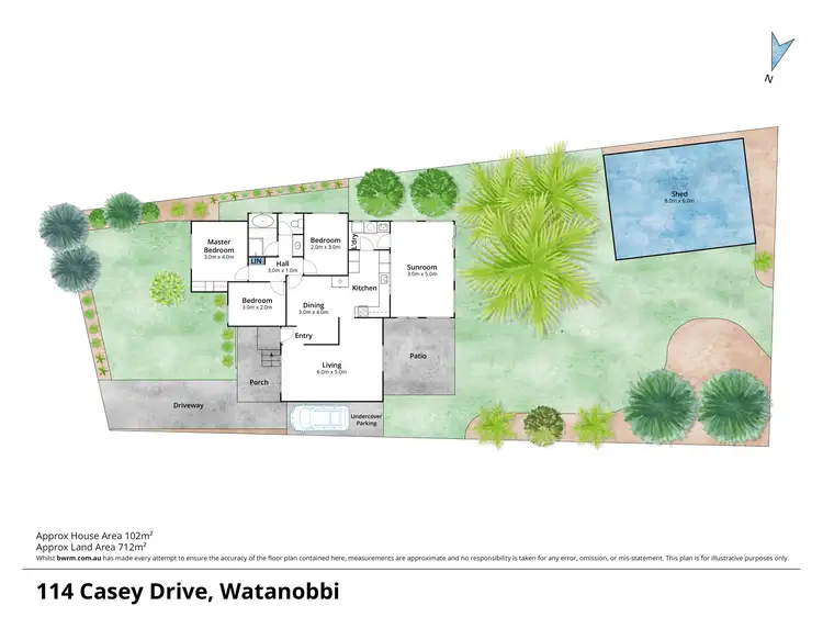 Floorplan of Homely house listing, 114 Casey Drive, Watanobbi NSW 2259