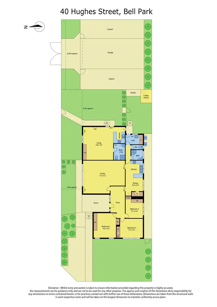 Floorplan of Homely house listing, 40 Hughes Street, Bell Park VIC 3215