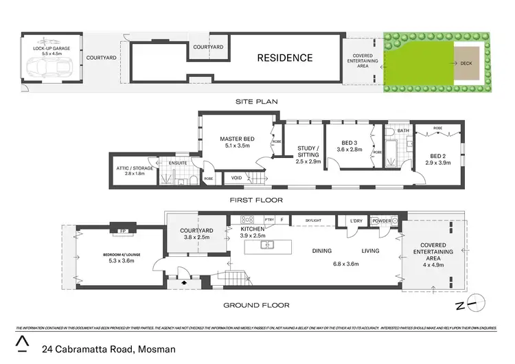 Floorplan of Homely house listing, 24 Cabramatta Road, Mosman NSW 2088