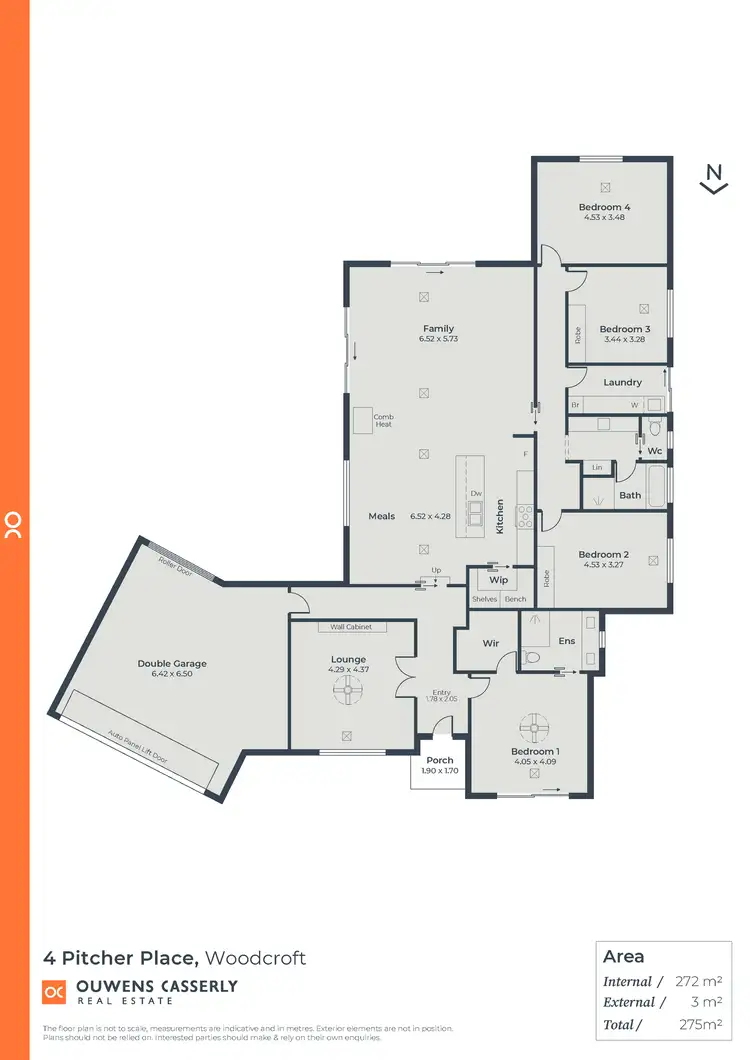 Floorplan of Homely house listing, 4 Pitcher Place, Woodcroft SA 5162
