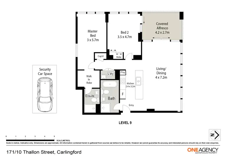 Floorplan of Homely unit listing, 171/10 Thallon Street, Carlingford NSW 2118