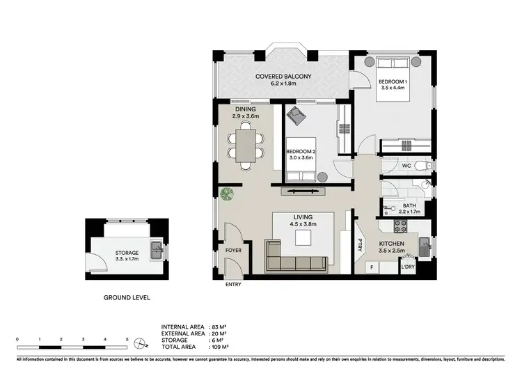 Floorplan of Homely apartment listing, 6/86 Milson Road, Cremorne Point NSW 2090