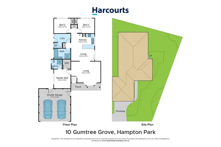 Floorplan of Homely house listing, 10 Gumtree Grove, Hampton Park VIC 3976