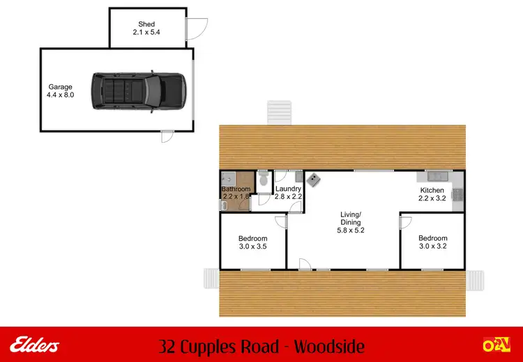 Floorplan of Homely rural property listing, 32 Cupples Road, Woodside VIC 3874