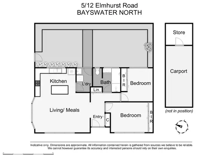Floorplan of Homely unit listing, 5/21 Elmhurst Road, Bayswater North VIC 3153