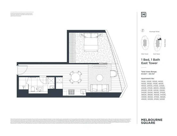 Floorplan of Homely apartment listing, 2802/18 Hoff Boulevard, Southbank VIC 3006