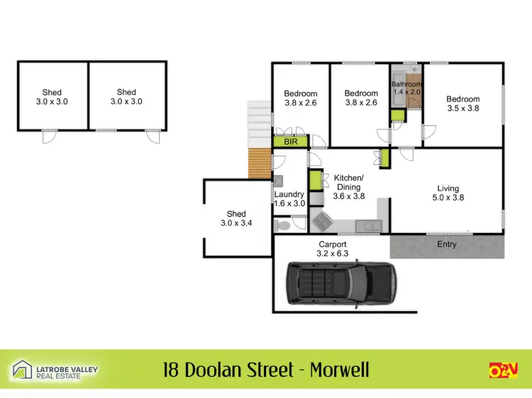 Floorplan of Homely house listing, 18 Doolan Street, Morwell VIC 3840