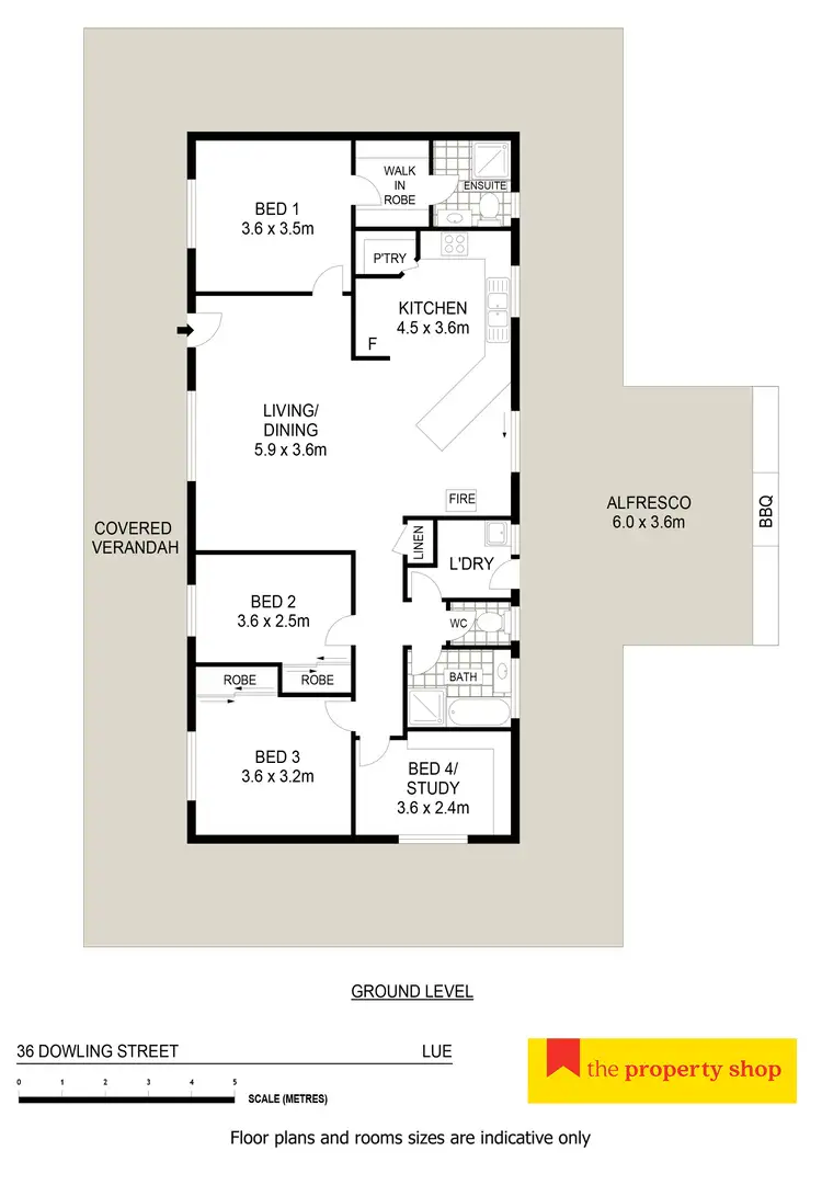 Floorplan of Homely house listing, 36 Dowling Street, Mudgee NSW 2850