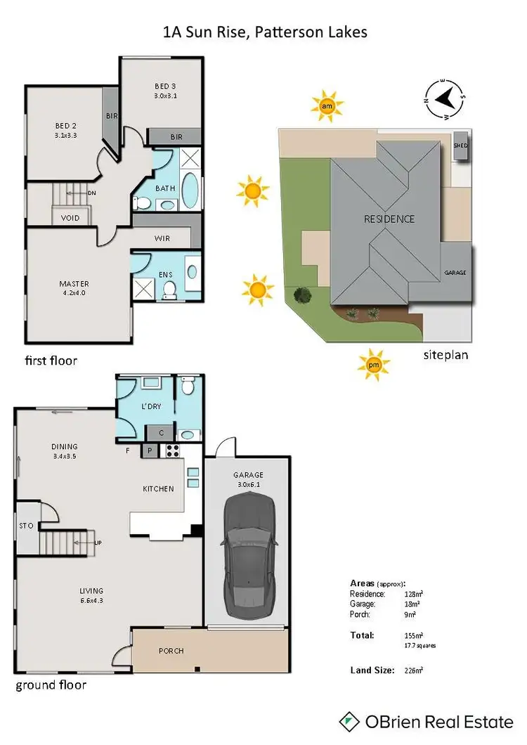 Floorplan of Homely townhouse listing, 1A Sun Rise, Patterson Lakes VIC 3197