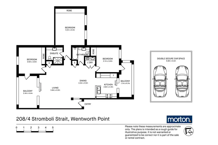 Floorplan of Homely apartment listing, 208/4 Stromboli Strait, Wentworth Point NSW 2127