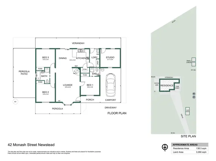 Floorplan of Homely house listing, 42 Monash Street, Newstead VIC 3462