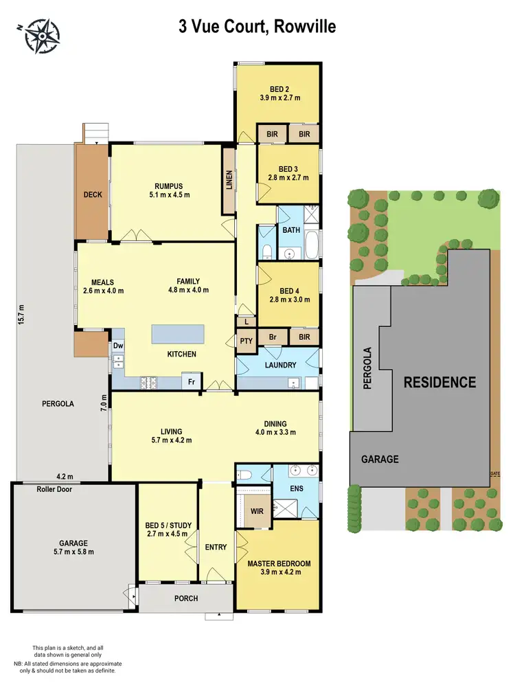 Floorplan of Homely house listing, 3 Vue Court, Rowville VIC 3178