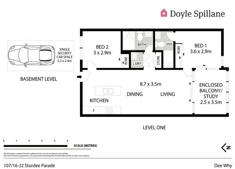 Floorplan of Homely apartment listing, 107/16-22 Sturdee Parade, Dee Why NSW 2099