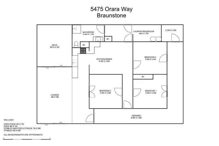 Floorplan of Homely rural property listing, 5475 Orara Way, Braunstone NSW 2460