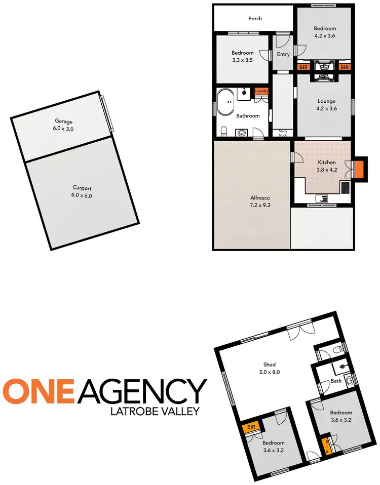 Floorplan of Homely house listing, 1 Lyons Street, Rosedale VIC 3847