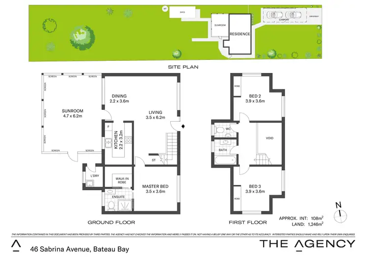 Floorplan of Homely house listing, 46 Sabrina Avenue, Bateau Bay NSW 2261