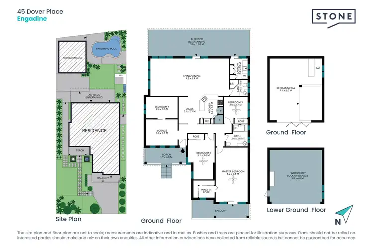 Floorplan of Homely house listing, 45 Dover Place, Engadine NSW 2233