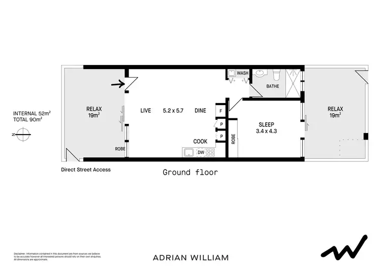 Floorplan of Homely apartment listing, 17/12-14 Layton Street, Camperdown NSW 2050