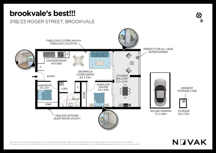 Floorplan of Homely apartment listing, 311b/23 Roger Street, Brookvale NSW 2100