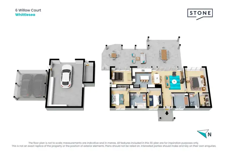 Floorplan of Homely house listing, 6 Willow Court, Whittlesea VIC 3757