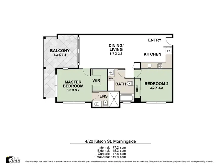 Floorplan of Homely unit listing, 4/20 Kitson Street, Morningside QLD 4170