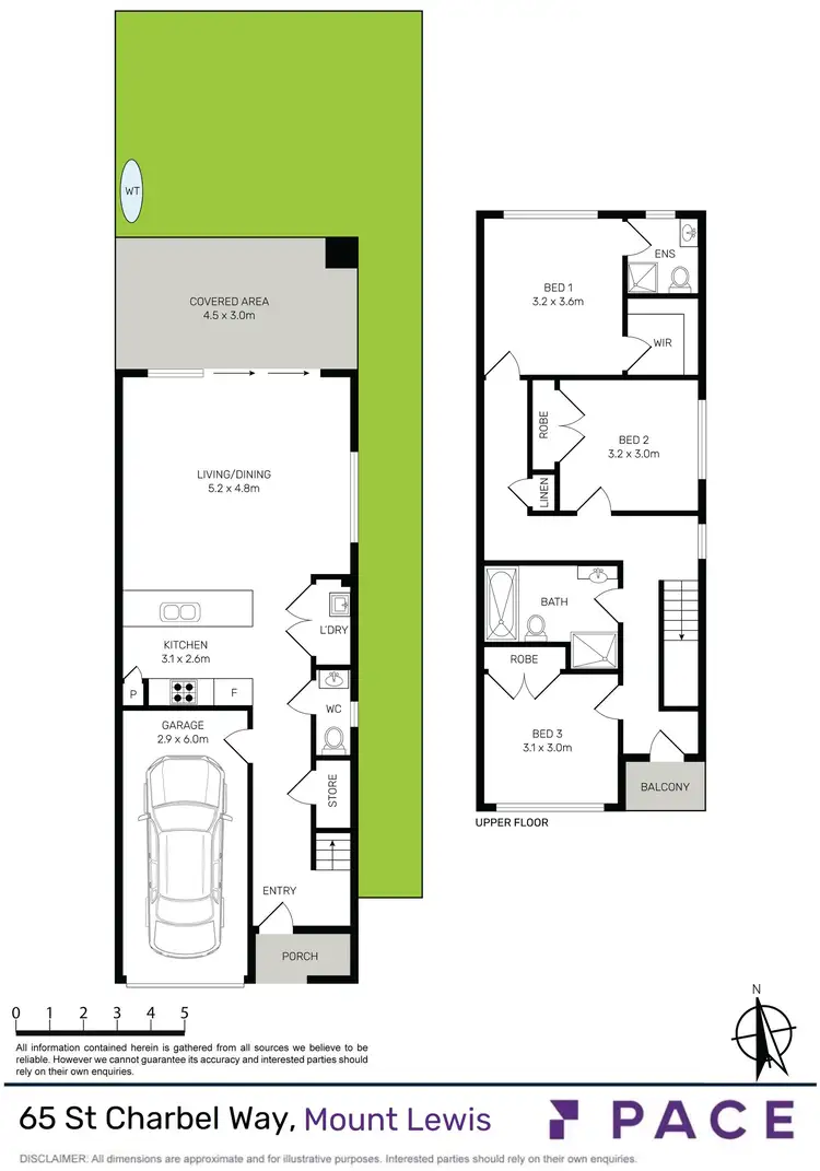 Floorplan of Homely semi-detached listing, 65 St Charbel Way, Punchbowl NSW 2196