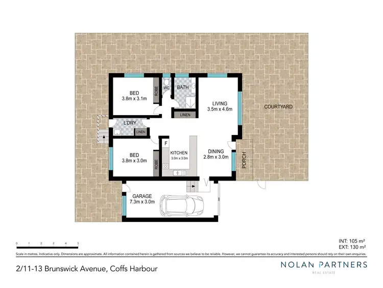 Floorplan of Homely villa listing, 2/11-13 Brunswick Avenue, Coffs Harbour NSW 2450