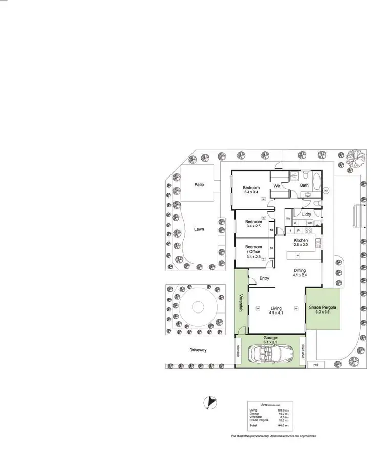 Floorplan of Homely house listing, 5 Burnell Street, Linden Park SA 5065