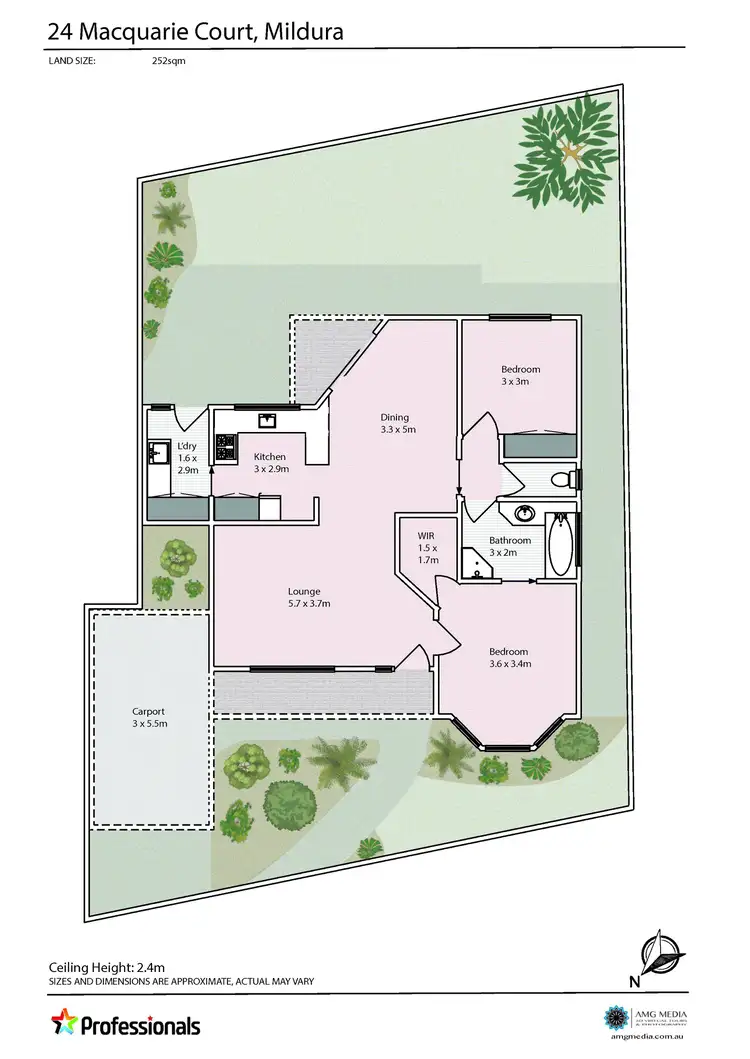Floorplan of Homely house listing, 24 Macquarie Court, Mildura VIC 3500