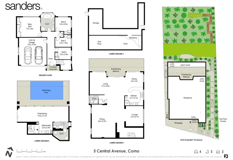 Floorplan of Homely house listing, 5 Central Avenue, Como NSW 2226