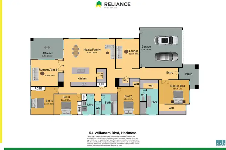 Floorplan of Homely house listing, 54 Willandra Boulevard, Harkness VIC 3337