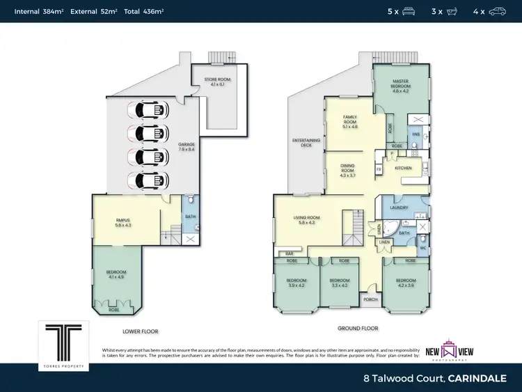 Floorplan of Homely house listing, 8 Talwood Court, Carindale QLD 4152