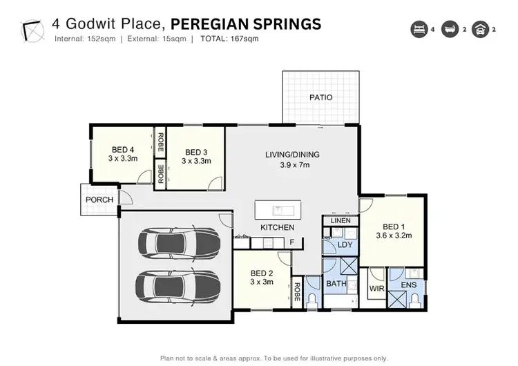 Floorplan of Homely house listing, 4 Godwit Place, Peregian Springs QLD 4573