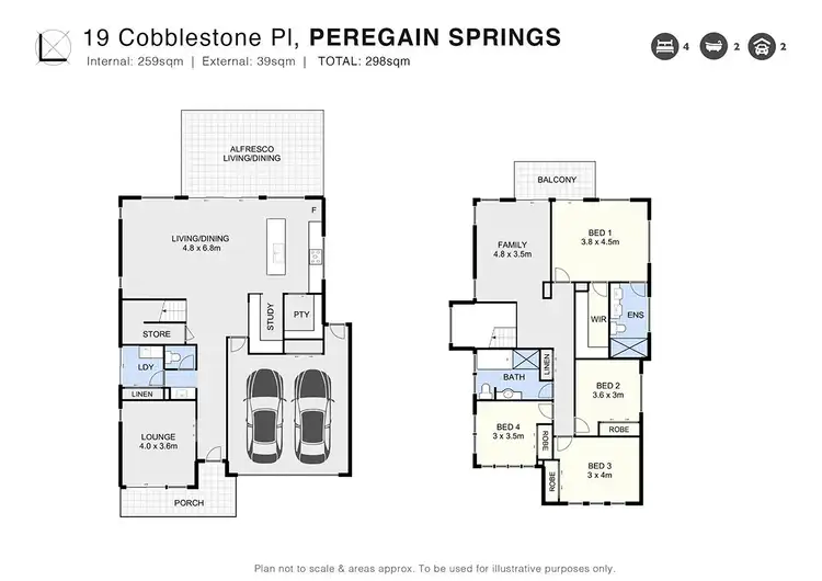 Floorplan of Homely house listing, 19 Cobblestone Place, Peregian Springs QLD 4573