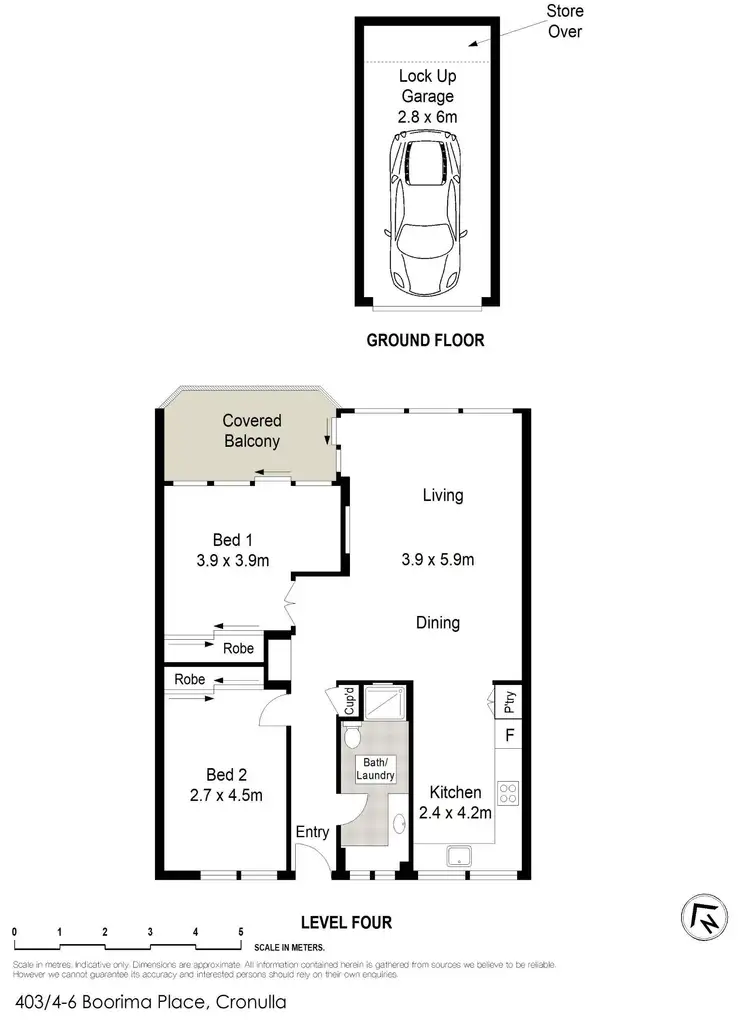 Floorplan of Homely apartment listing, 403/4-6 Boorima Place, Cronulla NSW 2230