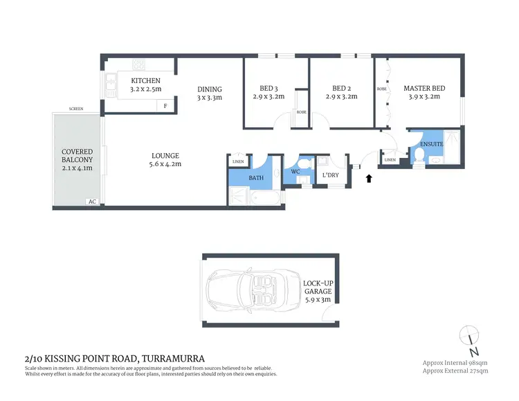 Floorplan of Homely apartment listing, 2/10 Kissing Point Road, Turramurra NSW 2074