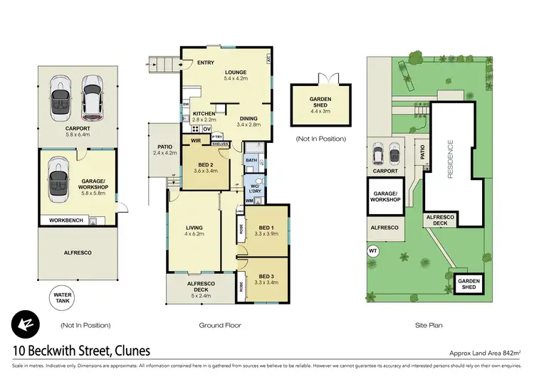 Floorplan of Homely house listing, 10 Beckwith Street, Clunes VIC 3370