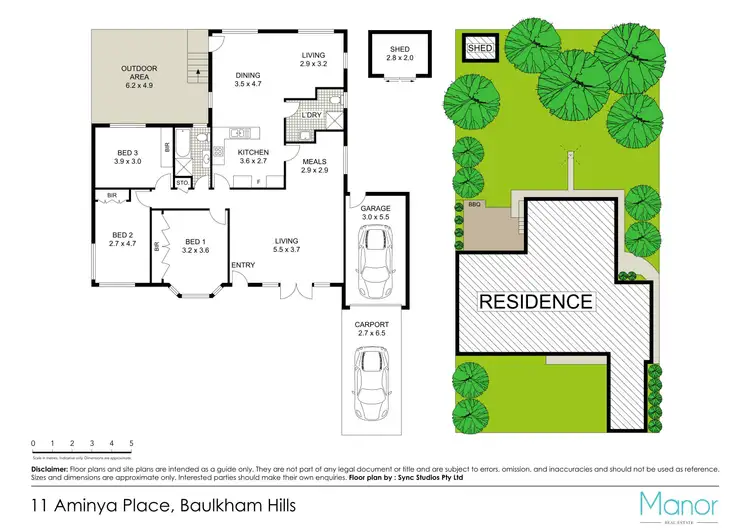 Floorplan of Homely house listing, 11 Aminya Place, Baulkham Hills NSW 2153