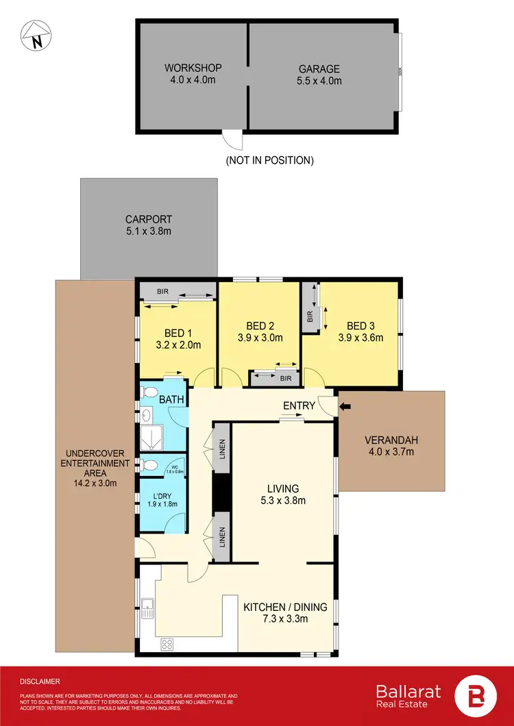 Floorplan of Homely house listing, 317 Dowling Street, Wendouree VIC 3355