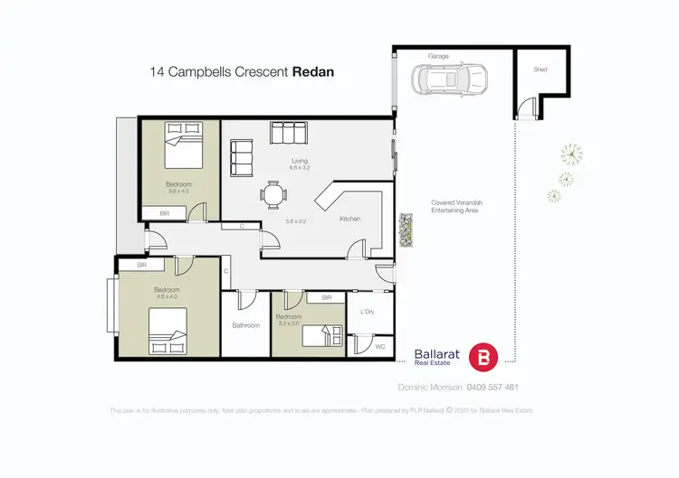 Floorplan of Homely house listing, 14 Campbells Crescent, Redan VIC 3350