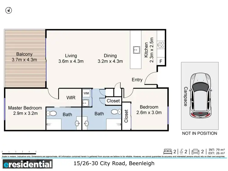Floorplan of Homely unit listing, 15/26-30 City Road, Beenleigh QLD 4207