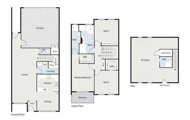 Floorplan of Homely townhouse listing, 2/4 Hooker Street, Yarralumla ACT 2600