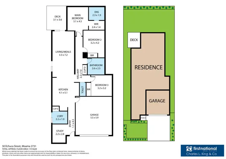 Floorplan of Homely townhouse listing, 50 Echuca Street, Moama NSW 2731