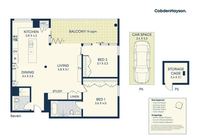 Floorplan of Homely apartment listing, 702/5 Sterling Circuit, Camperdown NSW 2050
