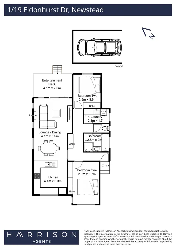 Floorplan of Homely house listing, 1/19 Eldonhurst Drive, Newstead TAS 7250