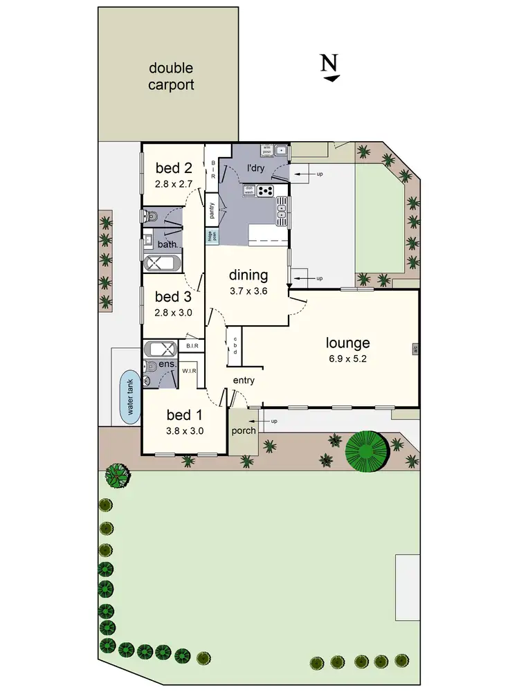 Floorplan of Homely house listing, 42 Morokai Grove, Lilydale VIC 3140