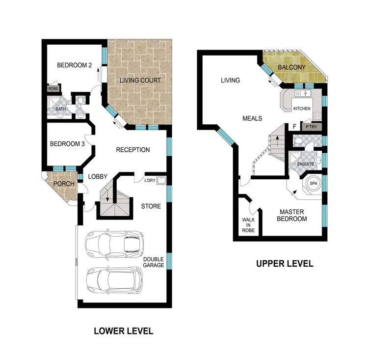 Floorplan of Homely townhouse listing, 3/14 Sinclair Close, Bunbury WA 6230