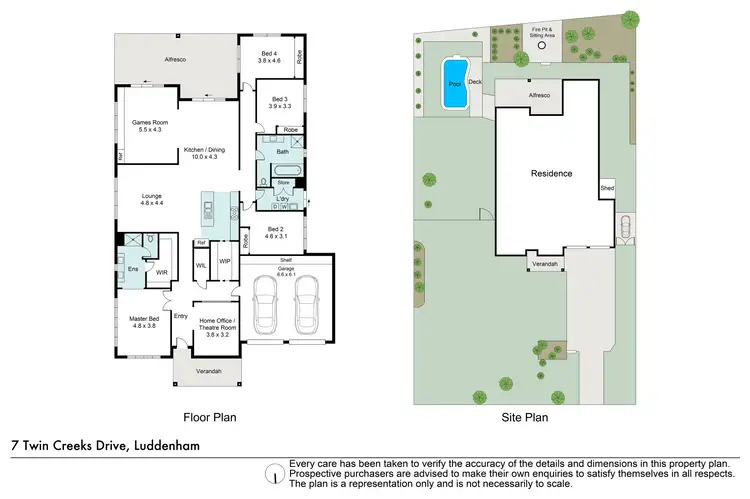 Floorplan of Homely house listing, 7 Twin Creeks Drive, Luddenham NSW 2745