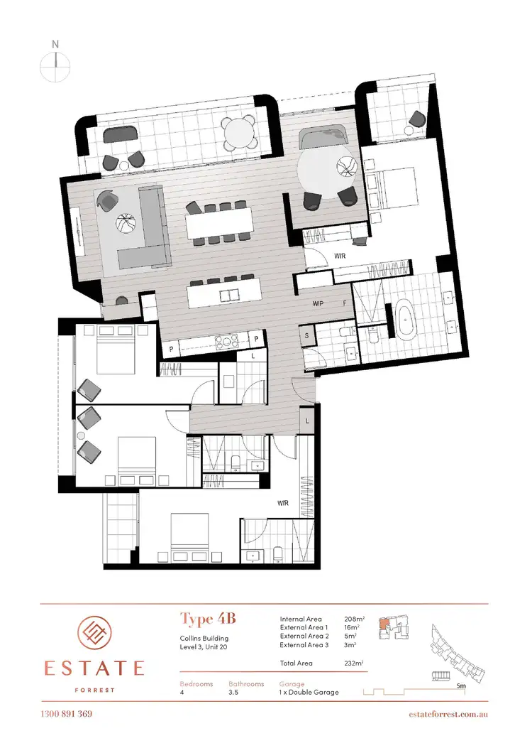 Floorplan of Homely apartment listing, 20/7 State Circle, Forrest ACT 2603