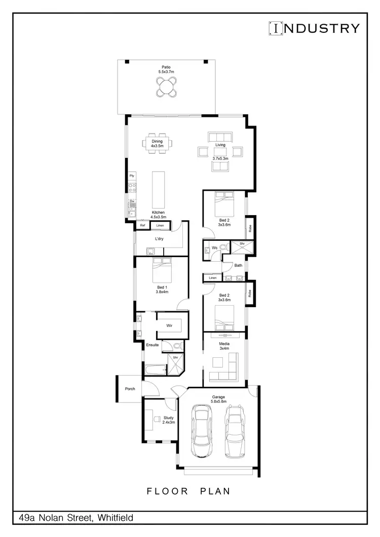 Floorplan of Homely house listing, 49A Nolan Street, Whitfield QLD 4870